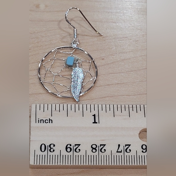 Dream Catcher Earrings - Sterling Silver - Picture 4 of 10